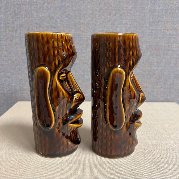 VTG Orchids Of Hawaii Tiki Mug R72 Japan Set Of 2 NEW - Picture 4 of 10